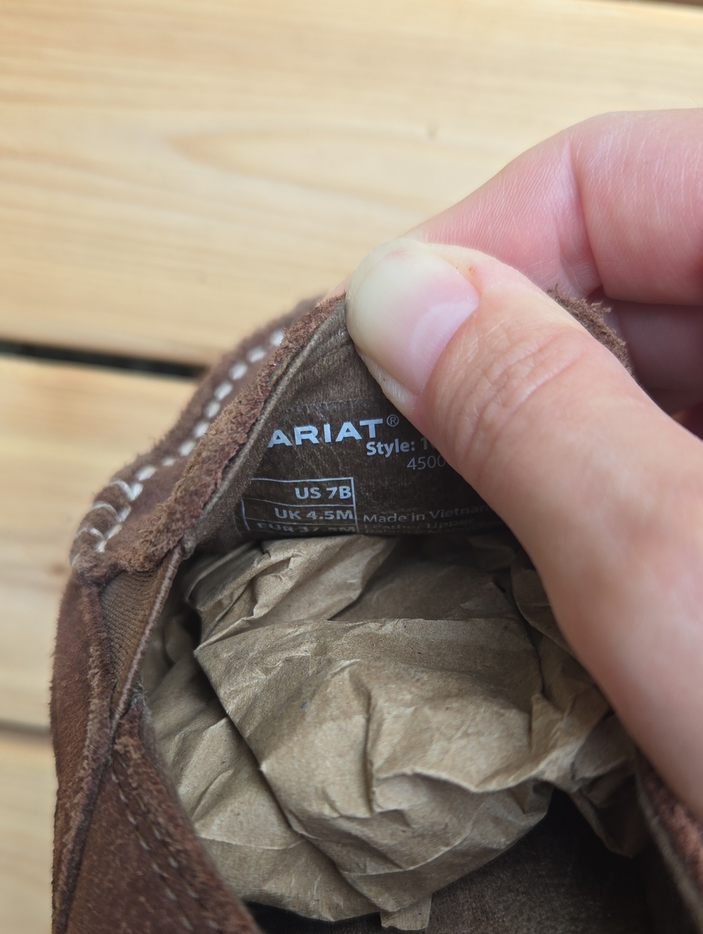 Ariat Women's Brown Suede Slip-On Loafer - Picture 6 of 8